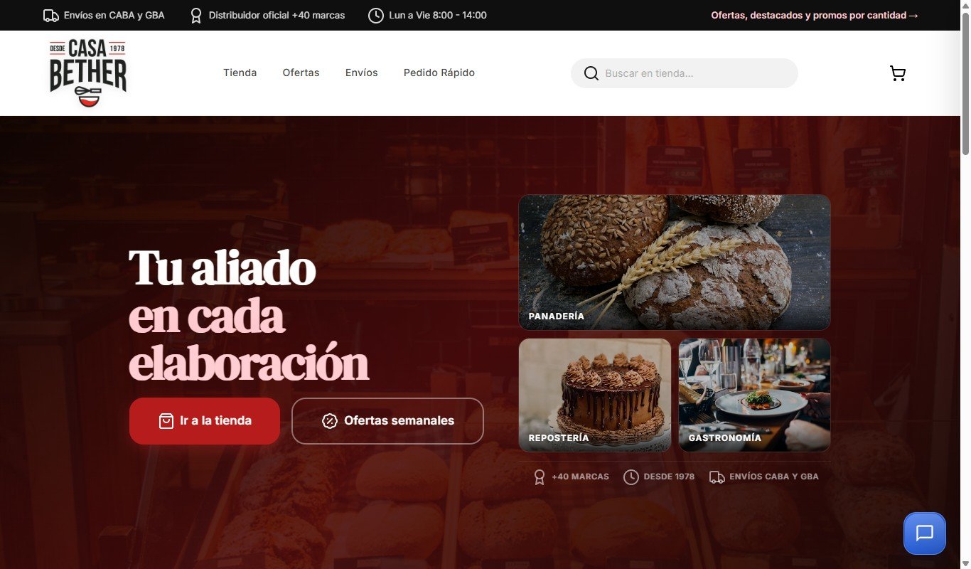 Casa Bether — tienda online con Mercado Pago