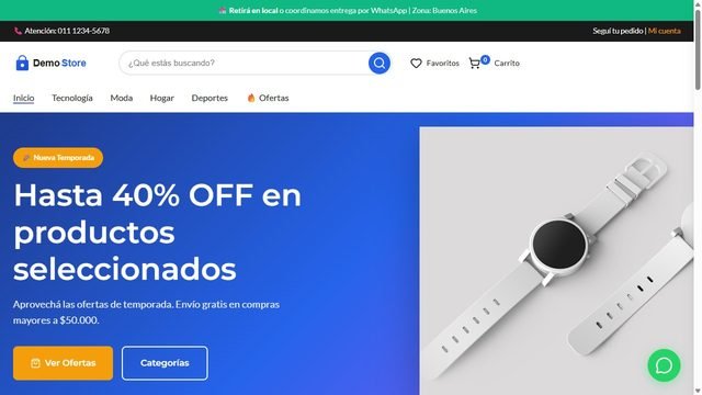 Demo de tienda online